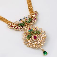 Extremely beautiful Peacock design Jewellery Peacock Dollar Gold, Dollar Chain, Peacock Jewelry, Gold Peacock, Buy Gold Jewelry, Beautiful Peacock, Beaded Jewelry Designs