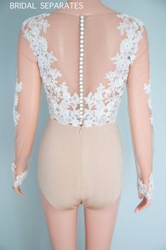 Lace Bridal Bodysuit Long Sleeve Bridal Bodysuit Wedding | Etsy Party Lace Bodysuit With Lace Closure, Lace Bodysuit With Lace Closure For Party, Party Lace Trim Backless Bodysuit, Backless Party Bodysuit With Lace Trim, Party Backless Bodysuit With Lace Closure, Party Backless Bodysuit With Lace Trim, Backless Bodysuit With Lace Closure For Party, Backless Bodysuit With Lace Trim For Party, Fitted Lace Backless Bodysuit