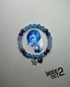 Beaded Bracelet Diy, Themed Bracelets, Disney Bracelet, Beaded Stuff, Crystal Bead Jewelry, Bracelets Ideas, Inside Out 2