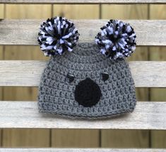 Cute little Koala. Great for a photo prop or Halloween costume. Newborn Sun Hat, Newborn Boy Hats, Newborn Hats, Style Character, Baby Koala, Baby Boy Hats, Baby Sun Hat, Koala Baby, Beanie Style