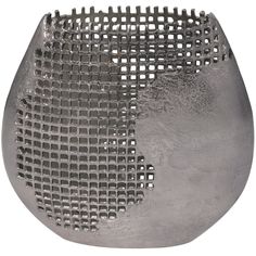 a close up of a metal object with holes in it's center and sides