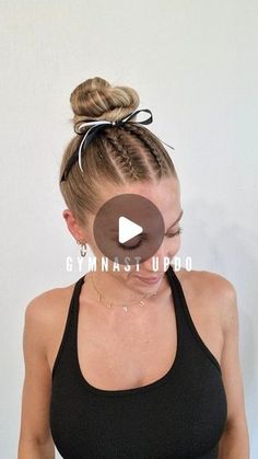 Poppy ✨️♏️ on Instagram: "COMMENT THE NEXT SPORT I SHALL DO 🫶 Thanks so much to everyone who will leave a comment, I really appreciate your ideas for my content creation 🖤  ~ Styling cream is from @schwarzkopf ~ ~ Green smoothing brush is from @thesmoothcompany__ ~ .  .  #gymnastic #braidhack #braidedhair #braidedhairstyles #pullthroughbraid #updohairstyles #braidinspo #festivalhair #festivalhairstyles #funhair #funhairstyles #coiffure #hair #hairstyle #hairstylevideo #hairstyletutorial #partyhairstyle #hairtutorials #olympics2024 #usagymnastics #gymnastics #gymhairstyle #teamusa #simonebiles" Cute Competition Hairstyles, Gymnastics Hair Tutorial, High Ponytail Hairstyles Sports, Gymnastics Hair Styles For Meets, Hair For Gymnastics Meets, Hairstyles For Figure Skating, Simple Gymnastics Meet Hair, Figure Skating Competition Hair, Gymnastics Competition Hair Easy