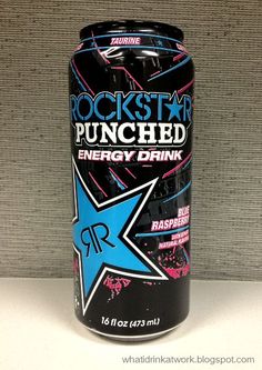 a can of rock star punched energy drink