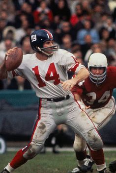 two football players in action on the field