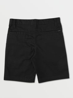 - Zip fly with button closure
 - 4 pocket construction
 - Solid color
 - Imported Black Cotton Bottoms With Button Closure, Classic Black Shorts With Belt Loops, Casual School Bottoms With Button Closure, Black Cotton School Shorts, Black Cotton Shorts For School, Black Short Bottoms For School, Casual Black Shorts With Button Closure, Black Shorts For School, 17 Black