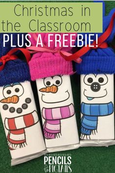 christmas in the classroom plus a freebie - pencils for kids to draw and color