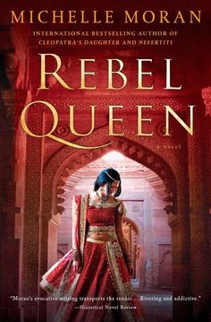 the cover of rebel queen by michael lemoran, featuring an image of a woman in