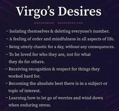 the virgo's desires poem is shown in purple and black text