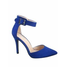 Pointed Toe Stiletto Heel Buckle Heel High 4.25 Inch with 0.15 Inch Platform Size: 7.5.  Color: Blue.  Gender: female.  Age Group: adult. Blue Ankle Strap Heels With Buckle Closure, Blue Pointed Toe Heels With Buckle Closure, High Heel Dress, Low Heel Pumps, Ankle Strap High Heels, Chunky High Heels, Point Shoes, Buckled Heels, Ankle Strap Pumps