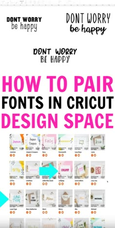 how to pair font and graphic design space in your website or blog? - don't worry be happy