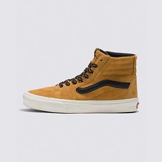 Nubuck Sk8-Hi XL Shoe Off The Wall Vans, Old Skool, Love Affair, Vans Shoes, Gold Black