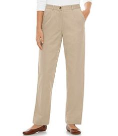 #LLBean: Wrinkle-Free Bayside Pants, Original Fit Comfort Waist Khaki Pants For Women, Ll Bean Women, Beige Pants, Classic Pants, Twill Pants, Pleated Pants, Women Pants Casual, Slim Pants, Pants Color