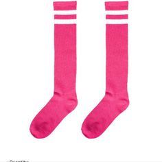 Pink Baseball Knee High Socks Trendy Sports Socks For Spring, Sporty Pink Socks For Sports, Sporty Pink Sports Socks, Comfortable Pink Knee-high Socks, Comfortable Knee-high Pink Socks, Trendy Pink Knee-high Socks For Winter, Trendy Pink Knee-high Socks For Spring, Pink Casual Socks For Winter, Pink Casual Winter Socks