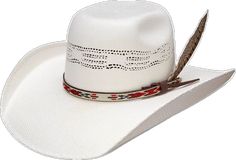 White Flat Crown Hat For Rodeo, Adjustable High Crown White Hat, White Adjustable High Crown Hat, White Flat Crown Hat For Country Events, White Western Panama Hat With Flat Crown, White High Crown Hat Bands For Rodeo, Adjustable White High Crown Straw Hat, White Country Hat With Flat Crown, White Flat Crown Country Hat