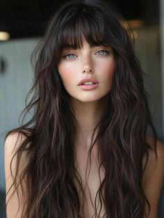 50+ Awesome Black Cherry Hair Color Ideas for 2024 Face Framing Bangs Long Hair, Haircuts For Natural Hair, Haircuts For Different Face Shapes, Subtle Bangs, Long Haircuts With Bangs, Natural Hair Haircuts, Side Part Haircut, Subtle Layers, Long Face Haircuts