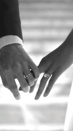 two people holding hands with the text engagement rings or wedding rings which ring do you prefer?