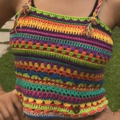 Hippy Crochet Top, Hippie Crochet Top, Crochet Crop Top Pattern Free, Crochet Festival, Crochet Crop Top Pattern, Crochet Stitches For Beginners, Crochet Fashion Patterns, Crochet Stitches Patterns