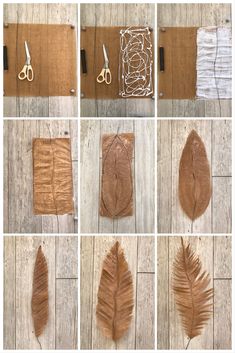 the steps to make a diy fall leaf decoration