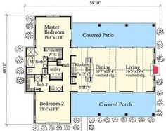 the floor plan for this house shows the living area and kitchen, as well as the pool