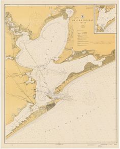 an old map of the coast of charleston