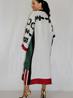 More long embroidered boho dresses https://etsy.me/2Wc4Htf White linen dress with applique embroidery crafted from 100% linen with pockets and belt. Fashion bohemian gown plus size can be made in any colors or length. Ethnic boho embroidered dress kaftan Description: Textile - 100%linen. Embroidery - applique Standart length around 130 cm / 51 inch Pockets, belt Enjoy your summer! Available for any custom changes :) Welcome to the Artist's Space :) Click to see more embroidered clothing https:// Beach Linen Dress With Patchwork, Beach Linen Patchwork Dress, Bohemian Linen Embroidered Dress For Beach, White Bohemian Embroidered Linen Dress, Boho Embroidered Dress, Bohemian Robes, Dress With Applique, Bohemian Gown, White Linen Dress