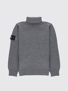 Sweater STONE ISLAND JUNIOR Kids color Grey Stone Island Junior, Kids Sweater, Grey Stone, Stone Island, Coloring For Kids, Grey Sweater, Boy Outfits, Gray Color, Kids Outfits