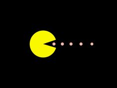 an image of a black background with yellow and pink dots in the center, as well as three smaller circles