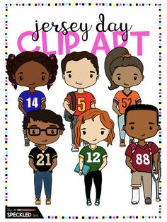 Students wearing jerseys Sports Jersey Day Spirit Week, Dress Up Days For Elementary School, Jersey Day Spirit Week, Class Newsletter, School Spirit Week, Jersey Day, Popular Dress, Newsletter Website, Spirit Week Outfits