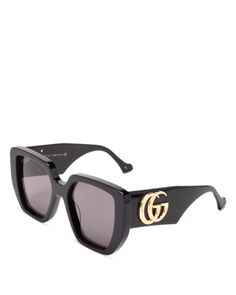 Gucci Women's Square Sunglasses, 54mm Gucci Square Sunglasses, Gucci Glasses Sunglasses, Gucci Shades, Gucci Sunglasses Women, Glasses Fashion Eyewear, Gucci Collection, Big Sunglasses, Throwing Shade, Gucci Glasses