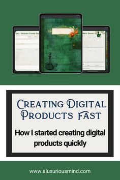 the cover of creating digital products fast how i started creating digital products quickly with an ipad