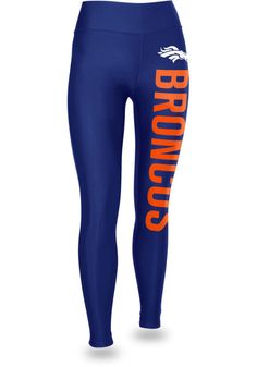 Denver Broncos Zubaz Womens Blue Vertical Graphic Pants Team-colored Bottoms For Game Day, Sporty Team-colored Activewear For Game Day, Athleisure Activewear For Team Events And Sports Season, Athleisure Activewear For Sports Season And Team Events, Sporty Moisture-wicking Activewear For Game Day, Athleisure Activewear For Team Events, Blue Team Spirit Sports Bottoms, Sporty Bottoms For Cheerleading And Sports Season, Sporty Bottoms For Cheerleading