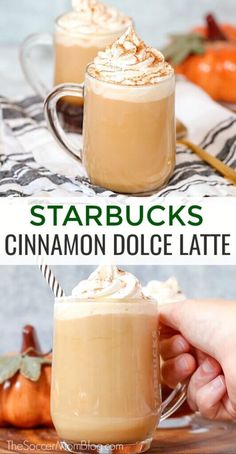 starbucks's cinnamon dolce latte is the perfect fall drink to sip in