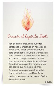 the back side of a book with an image of a flame on it and spanish text