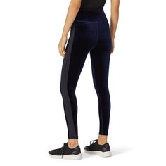 Blue velvet (90% Polyester, 10% Spandex). Leggings. Elastic waistband. Inseam: 27". Rise: 10". Leg Opening: 4". Imported. Velvet Leggings, Spandex Leggings, Rent The Runway, Closet Designs, Blue Velvet, Velvet, Spandex, Leggings, Elastic