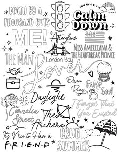 the back side of a black and white poster with words