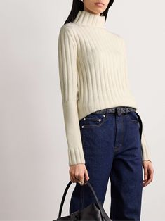 PROENZA SCHOULER Haven ribbed wool-blend turtleneck sweater