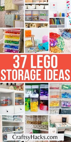 lego storage ideas that are great for kids and adults to use in their playroom