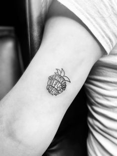 fine line tattoo Beetles Tattoo Band, Penny Lane Tattoo Beatles, Classic Rock Inspired Tattoos, Mr Men Tattoo, The Beatles Inspired Tattoos, Elton John Inspired Tattoos, Strawberry Fields Forever Tattoo, Strawberry Fields Tattoo, Beatles Tattoo Minimalist