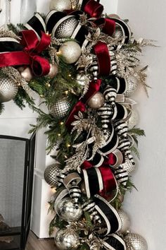 a christmas wreath is hanging on the wall