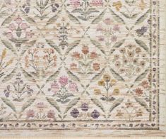 Provence Estee Power-Loomed Rug - Ivory – Rifle Paper Co Cottage Rugs, Anna Bond, Rug Ivory, Vintage Nursery, Stationery Accessories, Nursery Rugs, Pillow Collection, Neutral Rugs, Green Rug