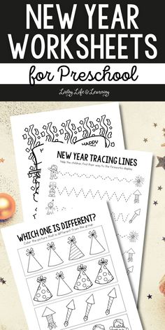 the new year worksheets for preschool