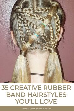 Rubber Band Hairstyles Creative Hairstyles, Everyday Style, Everyday Fashion