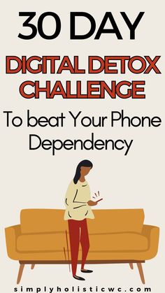 30 Day Digital Detox Challenge: The Ultimate Reset Disconnect To Reconnect, Reset Your Mind, Aesthetic Self Care, 30 Day Detox, Ultimate Reset, Self Care Aesthetic, Living In The Present, Self Care Day