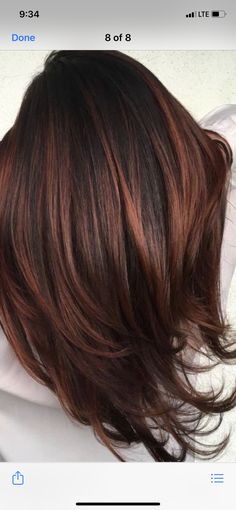 Auburn Red Hair Color, Caramel Hair Color Ideas, Balayage Red, Hair Color Ideas For Brunettes Short, Hair Color Ideas For Brunettes Balayage, Caramel Hair Color, Balayage Straight, Hair Color Chocolate, Color Balayage