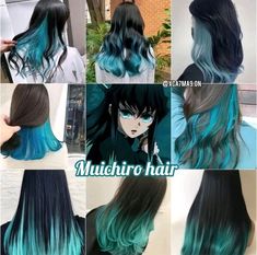 Muichiro Inspired Hair, Demon Slayer Inspired Hair, Muichiro Hairstyle, Muichiro Hair Color, Muichiro Short Hair, Muichiro Hair