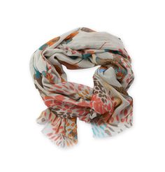 Experience the allure of the Winema Scarf, a captivating cotton-modal blend accessory that effortlessly combines luxurious softness with a lightweight feel. Adorned with whimsical floral details, this scarf adds a touch of romance to your ensemble. Embrace the casual charm of the Winema Scarf with its unfinished raw edges, making it a versatile and stylish addition to your collection. Cotton modal blend scarf Super soft and lightweight Whimsical floral detail Unfinished raw edges Cotton / Modal Bohemian Cotton Scarves With Floral Print, Bohemian Cotton Scarf With Floral Print, Bohemian Scarves With Floral Print, One Size, One Size Bohemian Scarves With Floral Print, One Size Bohemian Scarf With Floral Print, Bohemian One-size Floral Print Scarves, Bohemian One Size Floral Print Scarves, Bohemian Summer Scarves With Floral Print, Summer Bohemian Scarves With Floral Print