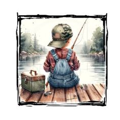 Gone Fishing Vinyl, Going Fishing Signs, Fishing For Kids, Boat Png, Fishing Pics, Fishing Png, Fishing Scene, Fall Canvas Painting