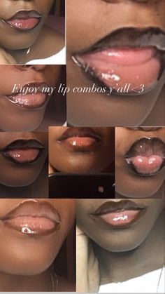 Lovee🤌🏾 Dark Skin Lip Liner, Brown And Black Lip Combo, Dark Skin Lips, Dark Lip Combos For Dark Skin, Dark Brown Lip Liner With Gloss, Black And Brown Lip Combo, Black Lipliner And Lipgloss Combos, Dark Liner With Lipgloss, Kim Possible Lip Combo