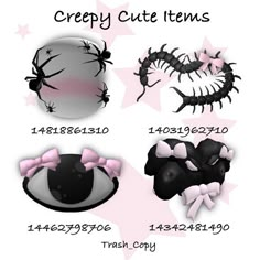 an image of creepy cute items