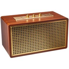 Vintage Retro Bluetooth Speaker - F. W. Woolworth Co. Online Store Unique Gifts For Women, Grid Design, Mixed Media Artwork, Metal Accents, Graphic Design Print